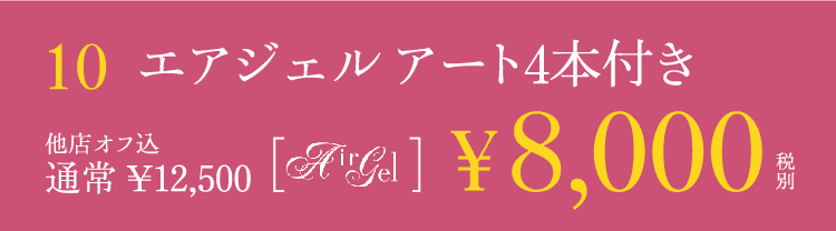 エアジェル アート4本付き