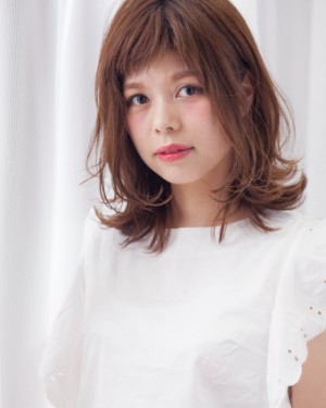 ツヤ髪 ミディースタイル