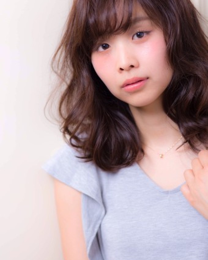 大人可愛いゆるふわミディ