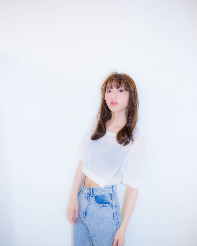 伸ばしかけロングも前髪パーマでオシャレ感アップ☆