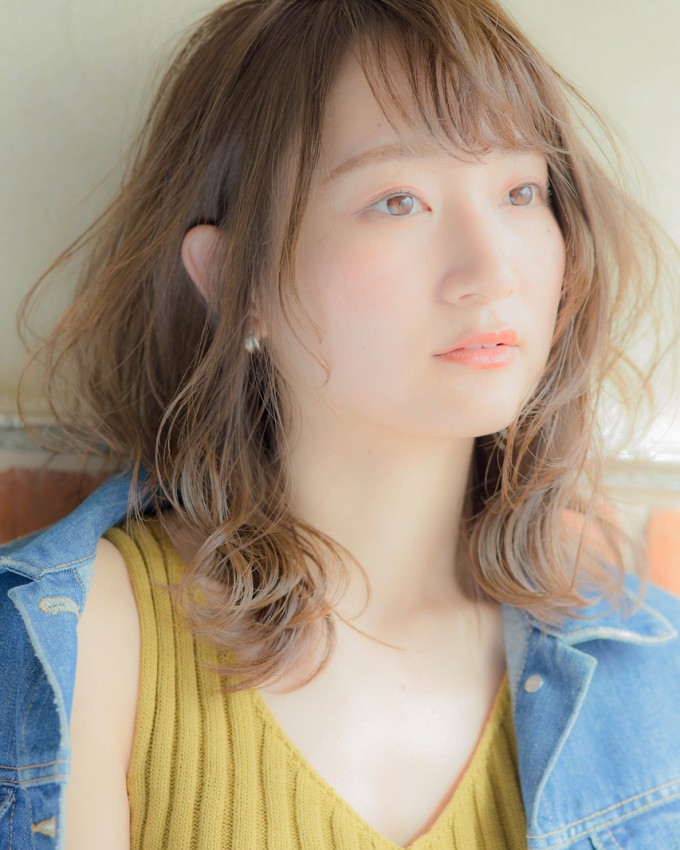 春はパーマでイメチェン☆くしゃっとミディ