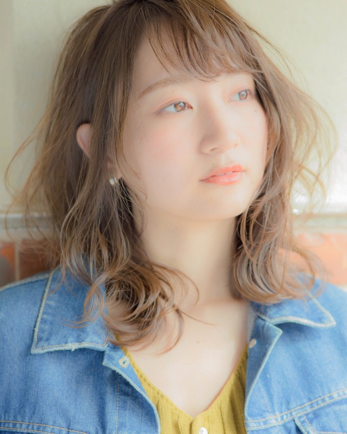 春はパーマでイメチェン☆くしゃっとミディ