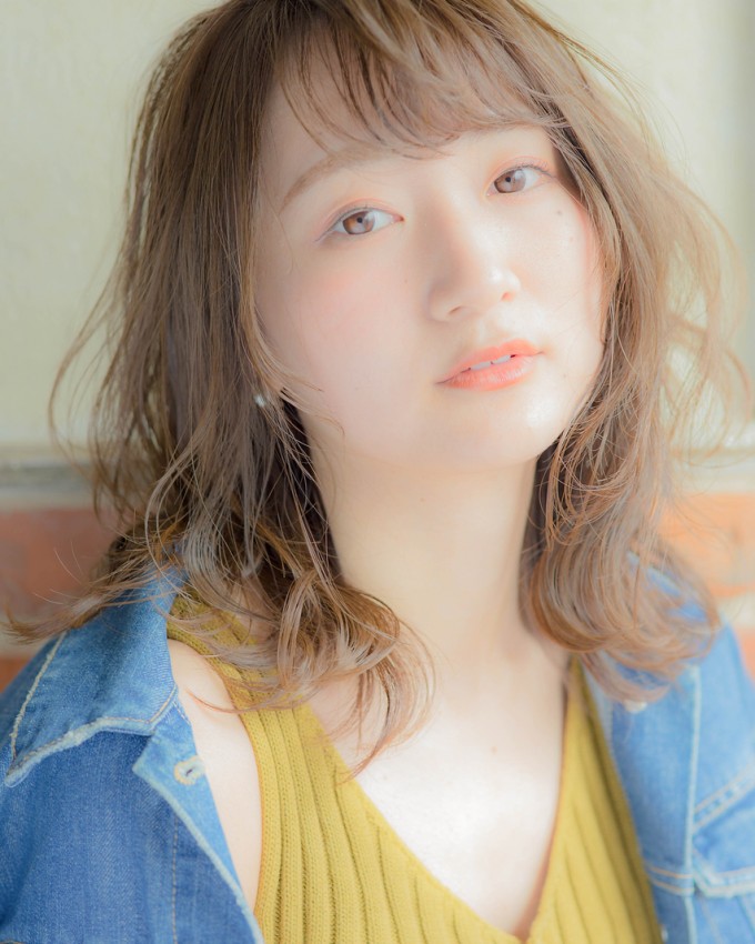 春はパーマでイメチェン☆くしゃっとミディ