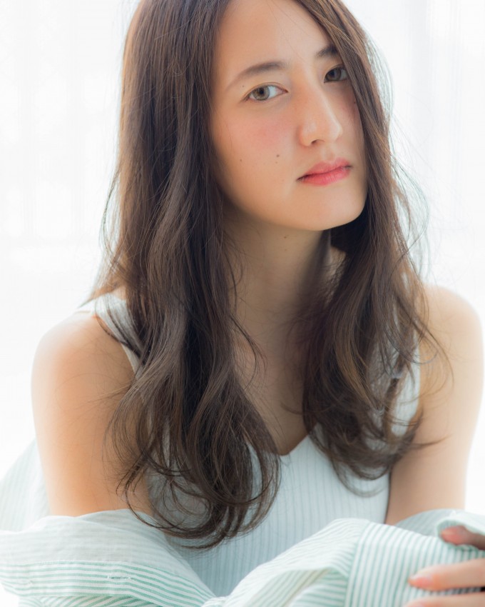 ニュアンスパーマ　ロングヘア